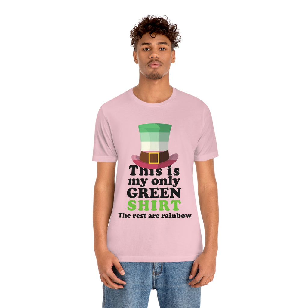 Abrosexual Flag T-shirt Patrick's Day Unisex Size - This Is My Only Green Shirt SHAVA