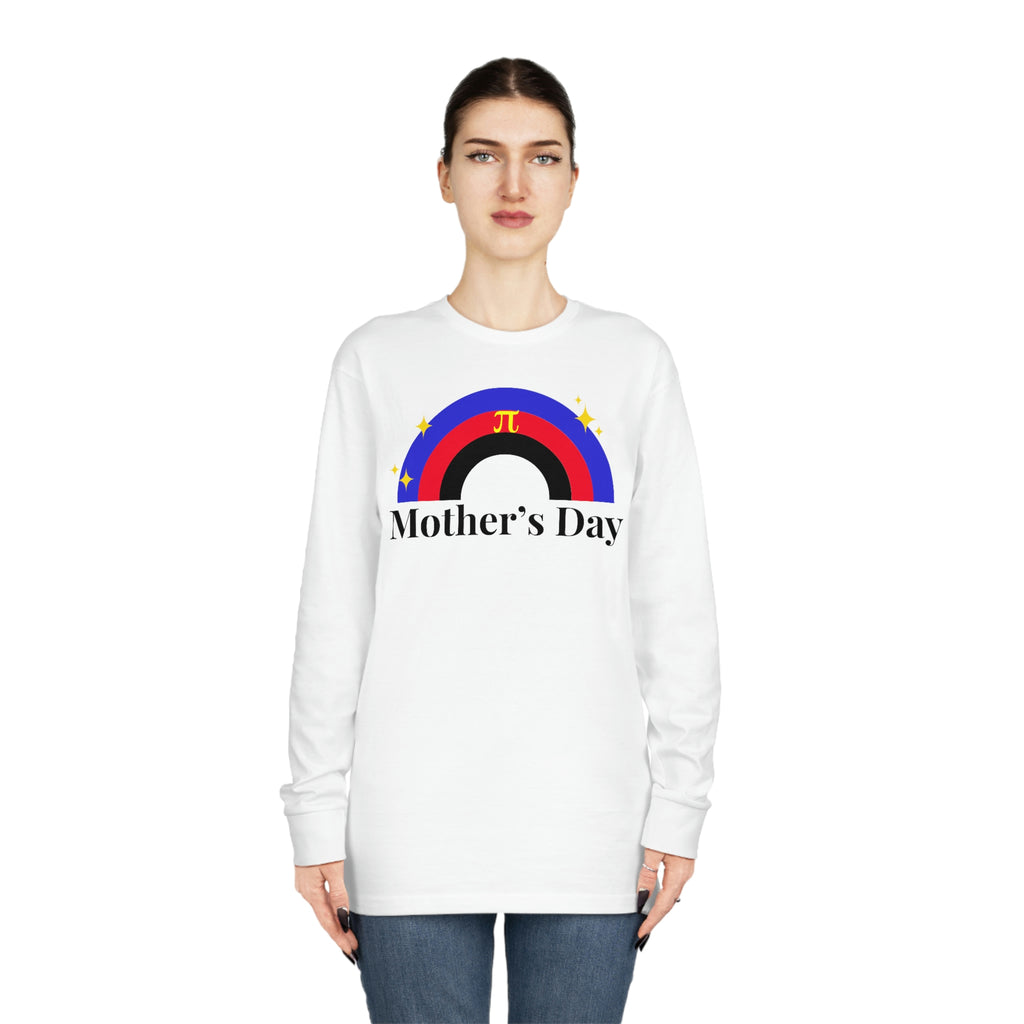 Polyamory Flag Long Sleeve Crewneck Tee - Mothers Day Printify