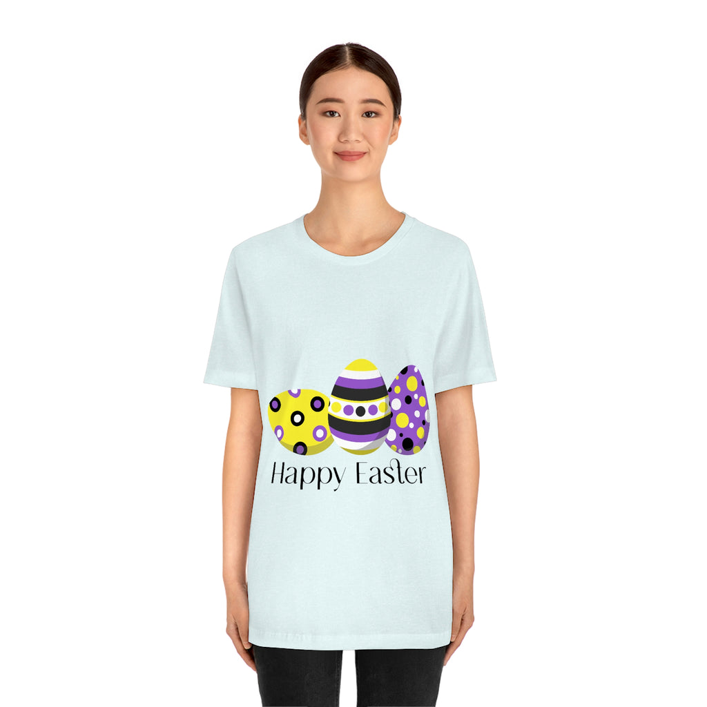 Non Binary Flag T-shirt Easter Festival Unisex Size - Happy Easter SHAVA