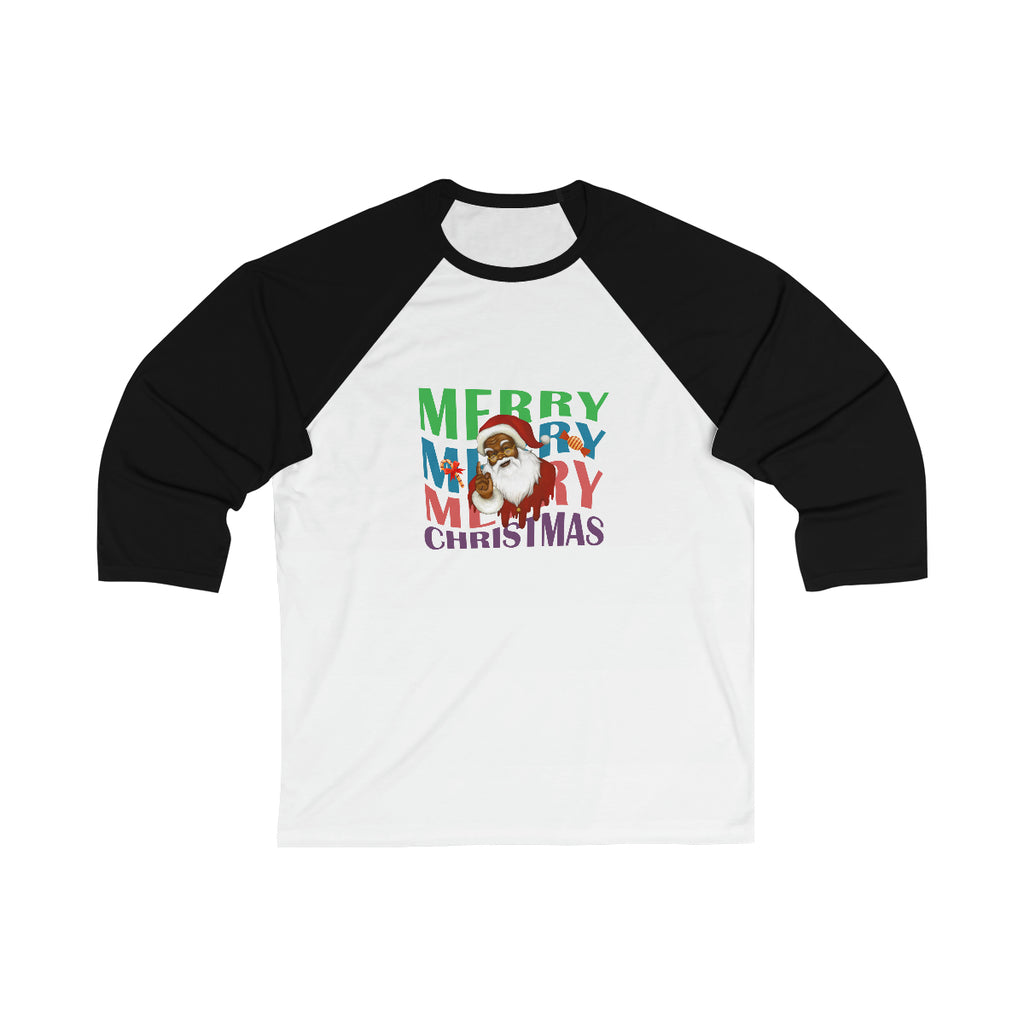 Merry Christmas Unisex Long Sleeves, Unisex Long Sleeves , Unisex 3/4 Sleeve , Merry Merry Merry Christmas Printify