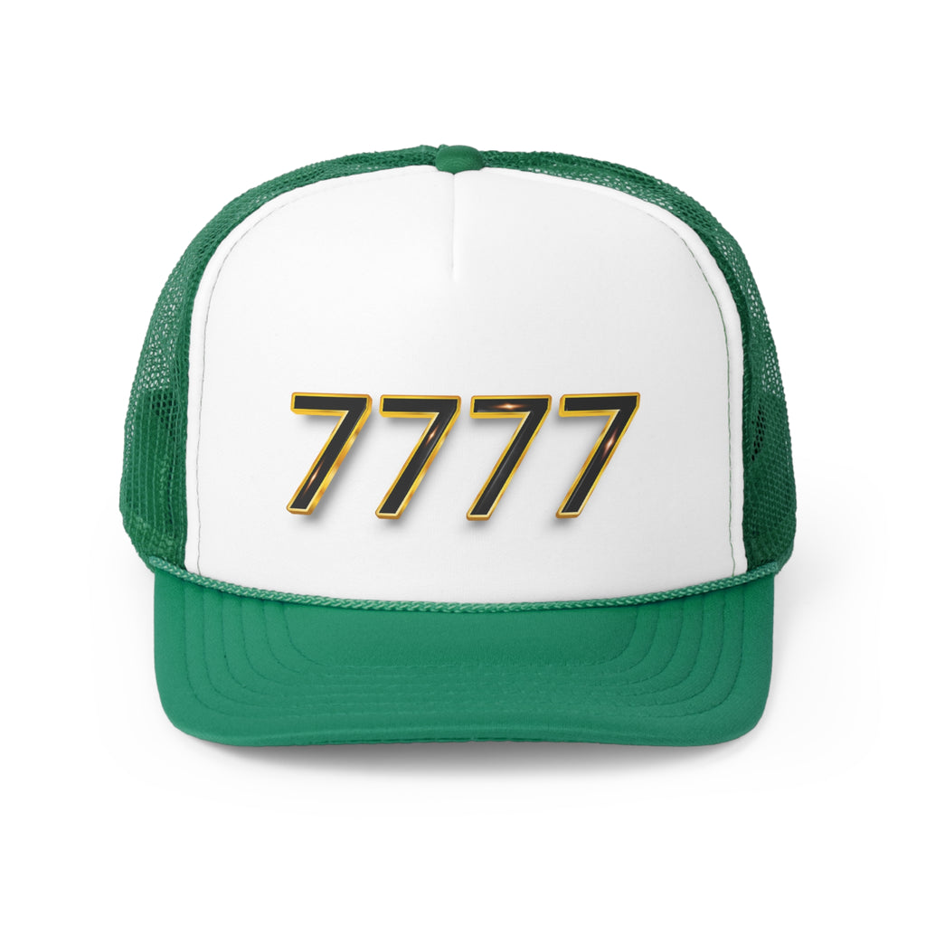 Angel Number 7777 Unisex Trucker Caps Printify