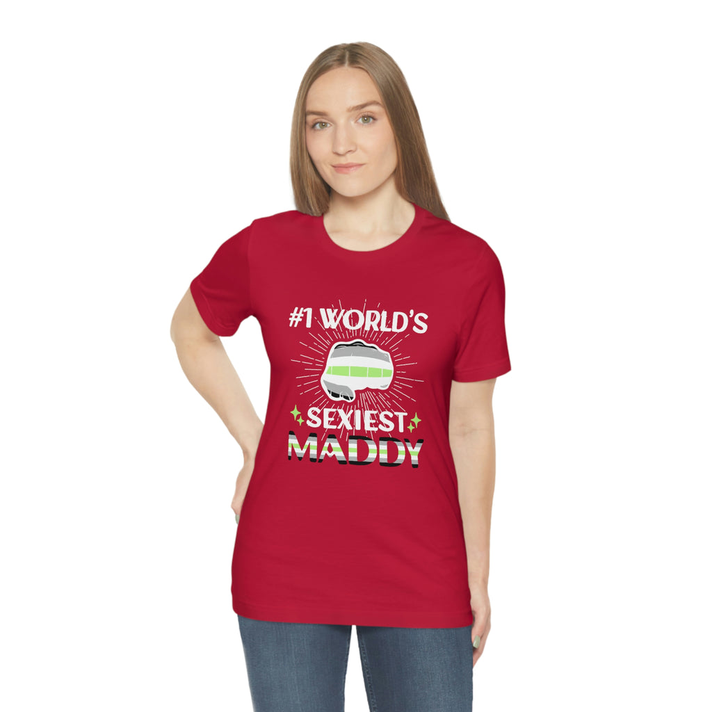 Agender Pride Flag Mother's Day Unisex Short Sleeve Tee - #1 World's Sexiest Maddy Printify