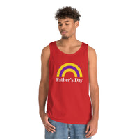 Thumbnail for Intersexual Pride Flag Heavy Cotton Tank Top Unisex Size - Father's Day Printify