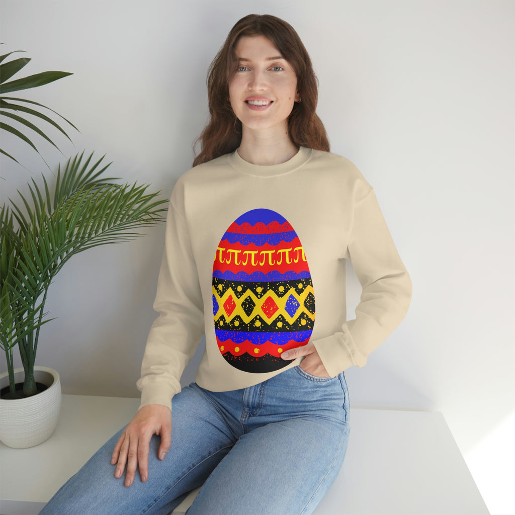 Polyamory Flag Heavy Blend Crewneck Sweatshirt Easter Festival Unisex Size - Egg SHAVA