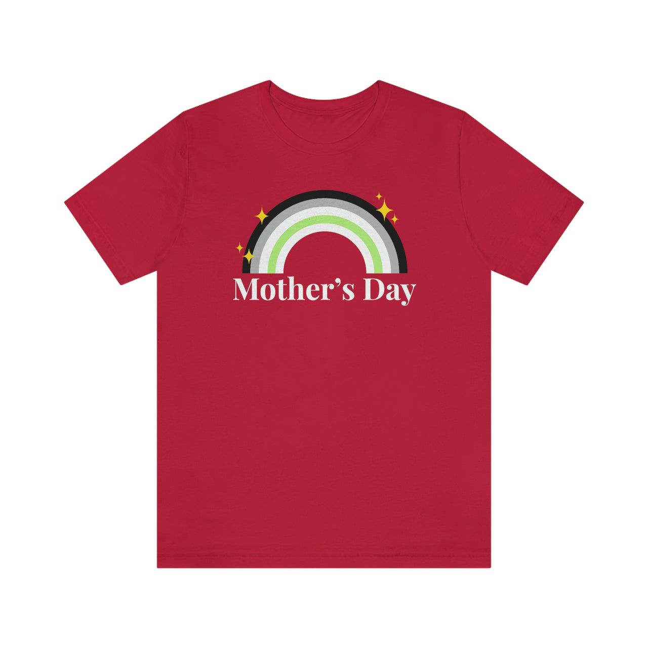 Agender Pride Flag Mother's Day Unisex Short Sleeve Tee - Mother's Day SHAVA CO