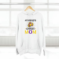 Thumbnail for Intersex Flag Mother's Day Unisex Premium Pullover Hoodie - #1 World's Gayest Mom Printify
