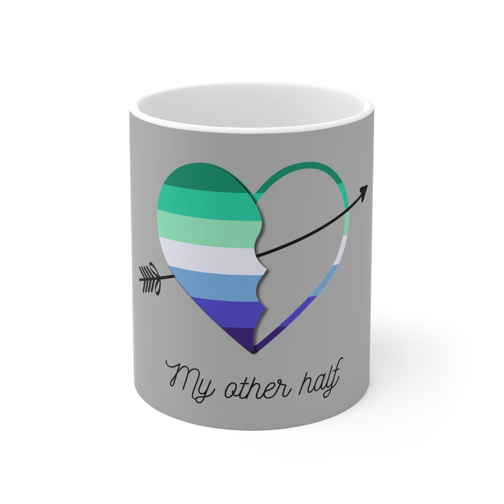 11oz Light Grey Mug - My Other Half Printify