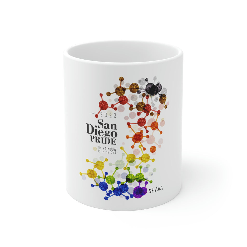 Philadelphia Flag Ceramic Mug San Diego Pride - Rainbow Is In My DNA SHAVA CO