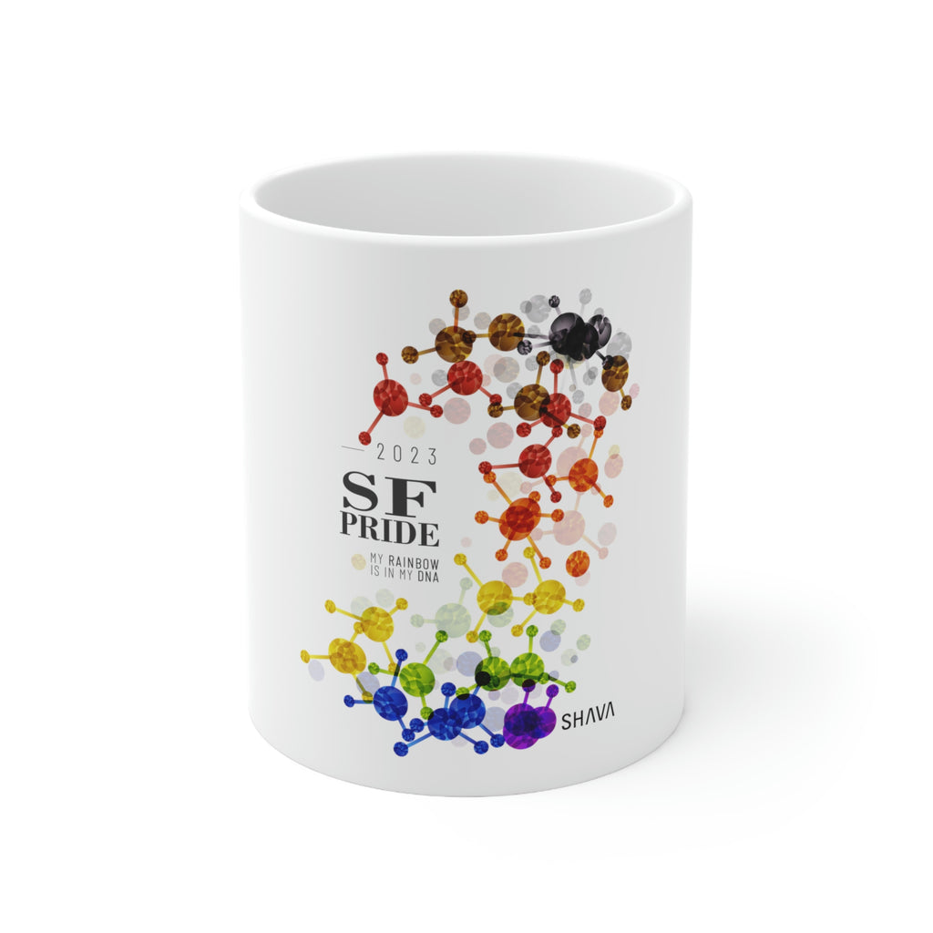 Philadelphia Flag Ceramic Mug San Francisco Pride - Rainbow Is In My DNA SHAVA CO