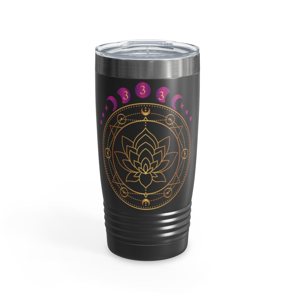 Yoga Spiritual Meditation Bottles & Tumblers 20oz - Support 333Angel Number Printify