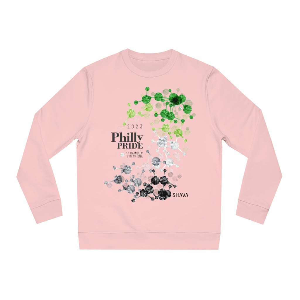 Aromantic Flag Philly Pride Sweatshirt Unisex Size - My Rainbow Is In My DNA Printify