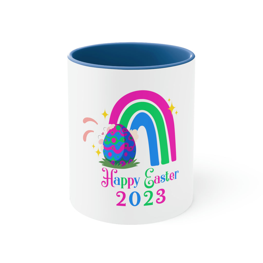 Polysexual Flag Accent Coffee Mug Easter Festival - Happy Easter 2023 SHAVA