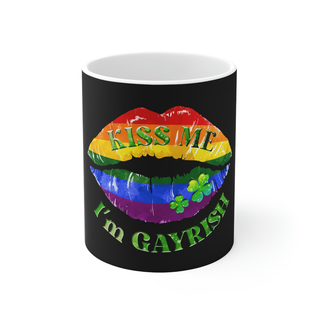 St. Patrick's Day Ceramic Mug 11oz - Kiss Me Printify
