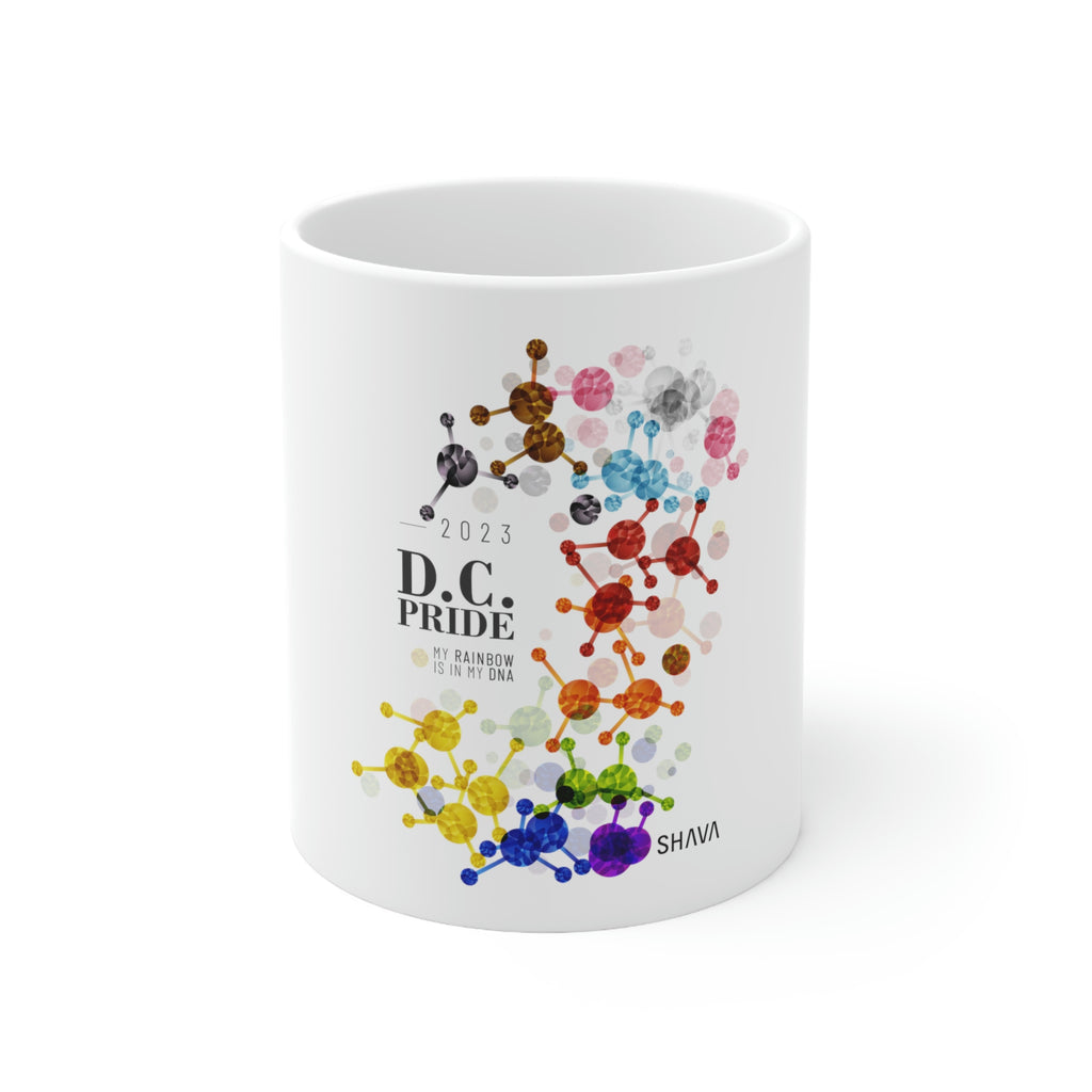 Progress Flag Ceramic Mug D.C. Pride - Rainbow Is In My DNA SHAVA CO