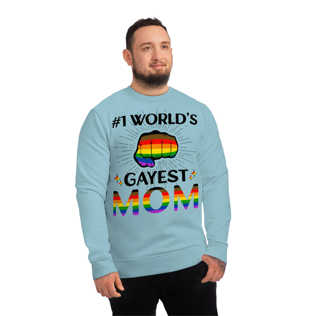 Philadelphia Pride Flag Sweatshirt Unisex Size - #1 World's Gayest Mom Printify
