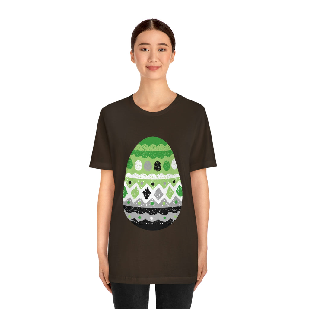 Aromantic Flag T-shirt Easter Festival Unisex Size - Egg SHAVA