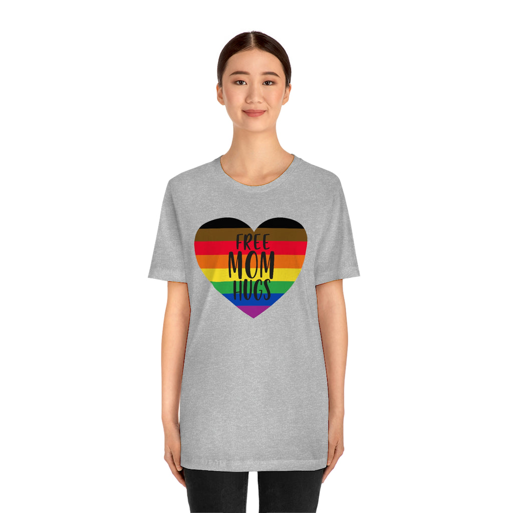 Philadelphia Pride Flag Mother's Day Unisex Short Sleeve Tee - Free Mom Hugs SHAVA CO