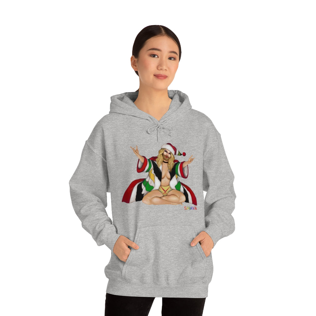 Unisex Holigays Christmas LGBTQ Heavy Blend Hoodie - White Gay Printify