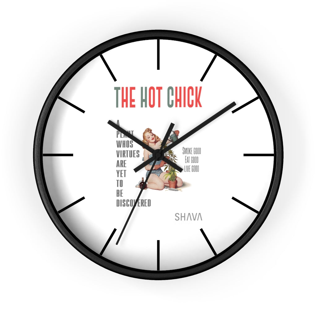 VCC Home & Livings-Home Decor / Wall clock / The Hot chick Printify