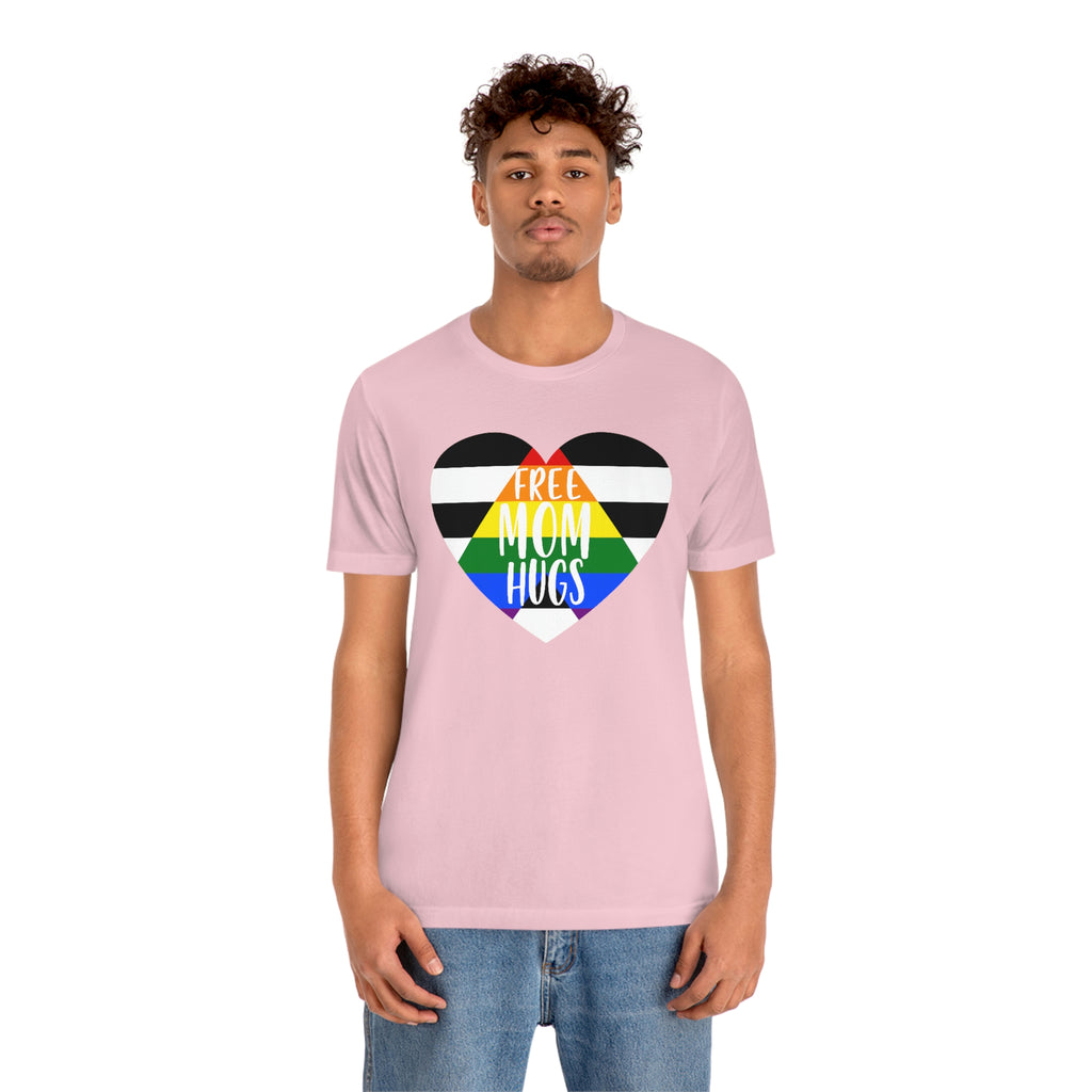 Straight Ally Pride Flag Mother's Day Unisex Short Sleeve Tee - Free Mom Hugs SHAVA CO