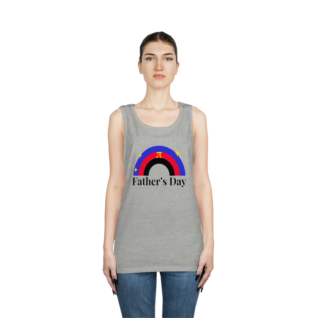 Polyamory Pride Flag Heavy Cotton Tank Top Unisex Size - Father's Day Printify