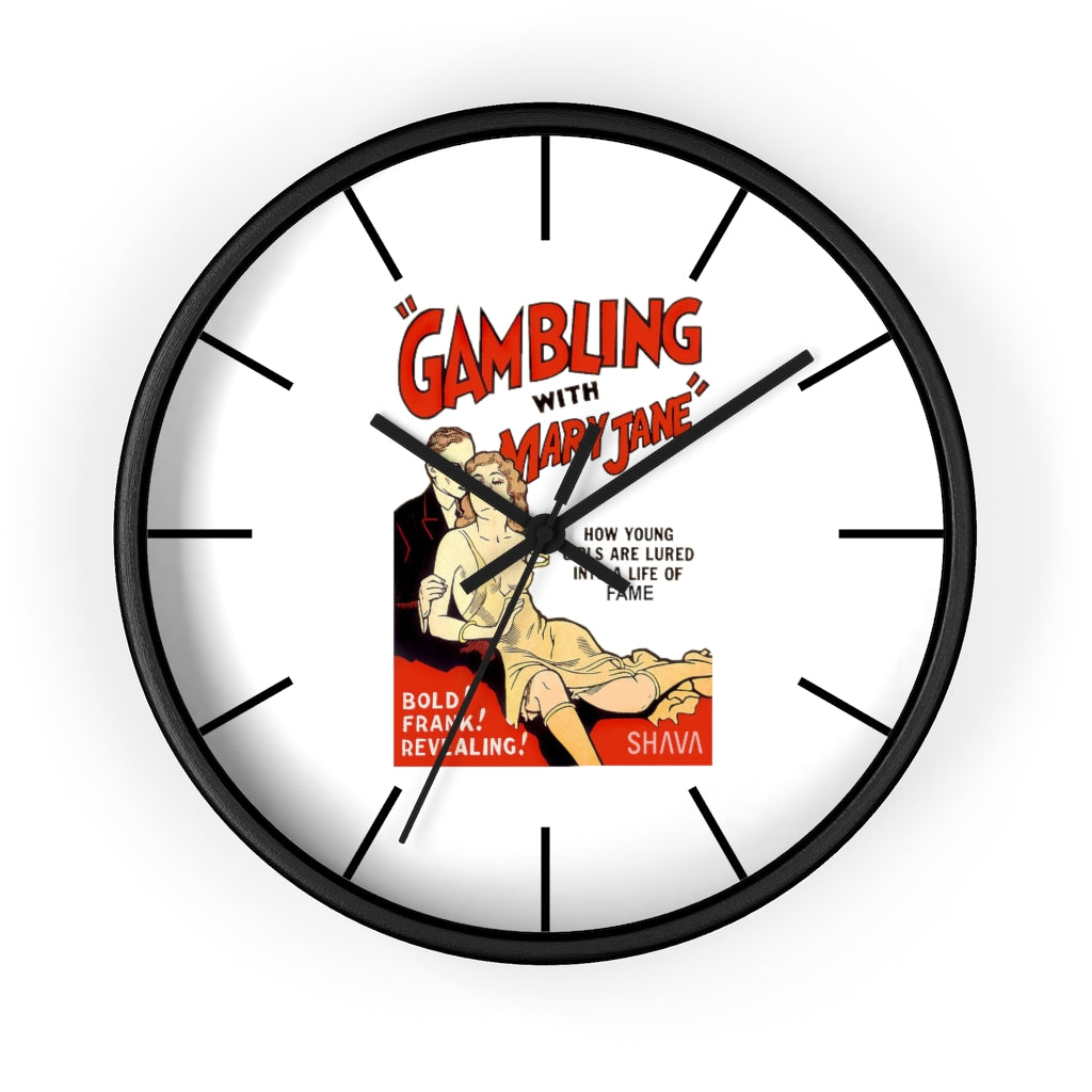 VCC Home & Livings-Home Decor / Wall clock / Gambling with Mary jane Printify