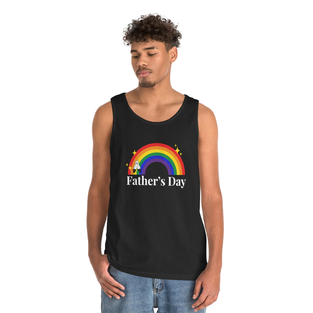 Two Spirit Pride Flag Heavy Cotton Tank Top Unisex Size - Father's Day Printify