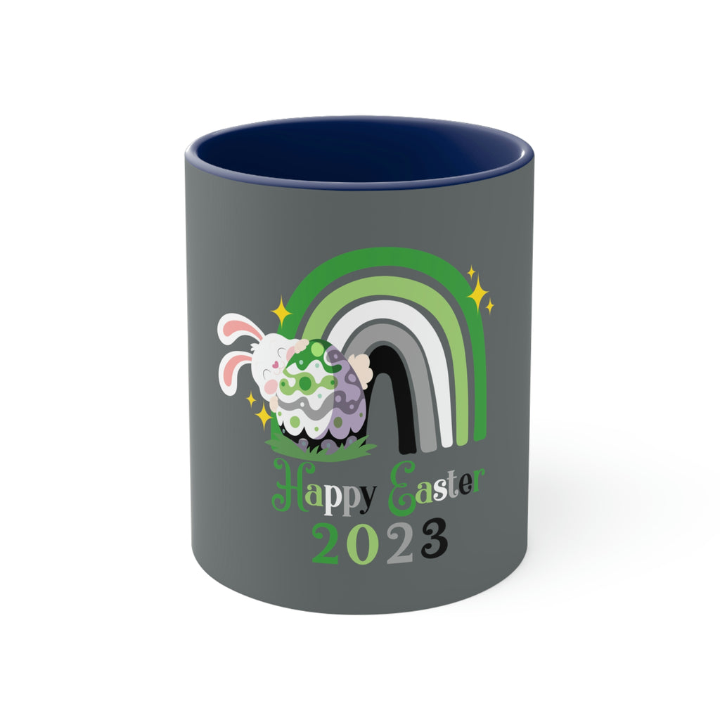Aromantic Flag Accent Coffee Mug Easter Festival - Happy Easter 2023 SHAVA