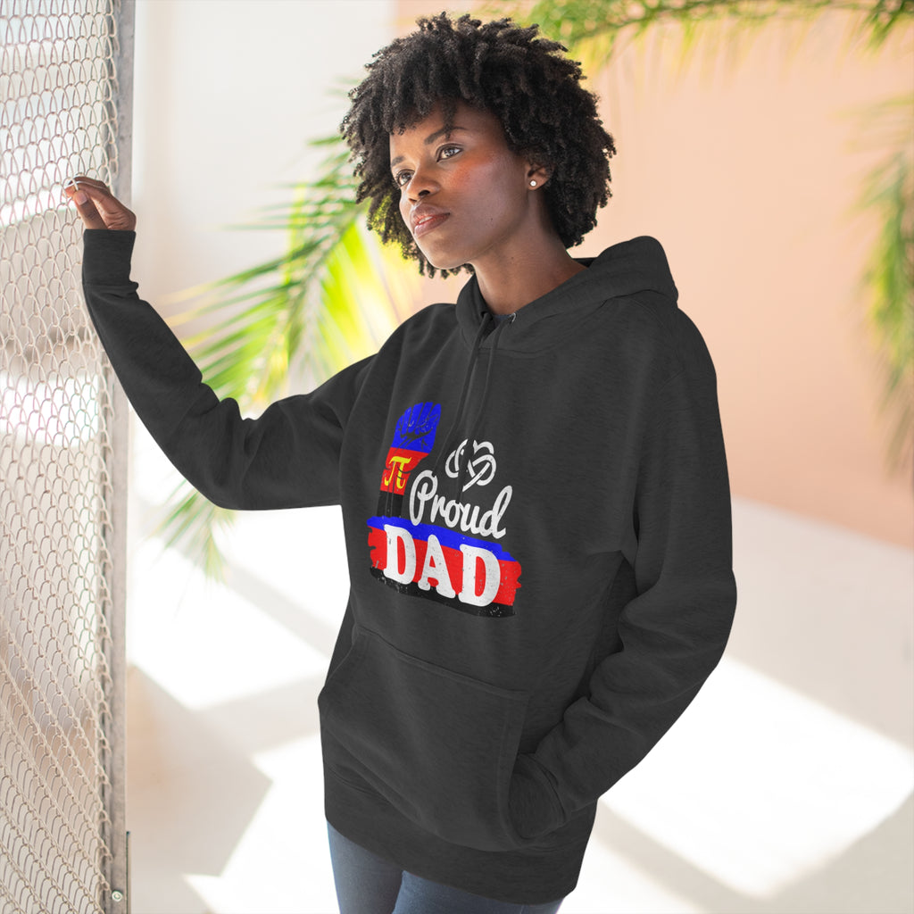Polyamory  Pride Flag Unisex Premium Pullover Hoodie - Proud Dad Printify