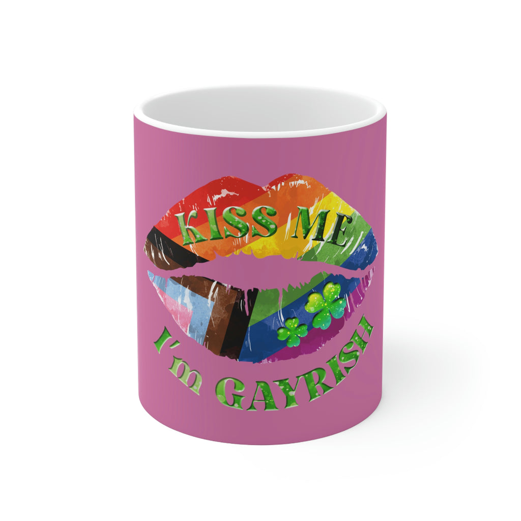 St. Patrick's Day Ceramic Mug 11oz - Kiss Me Printify