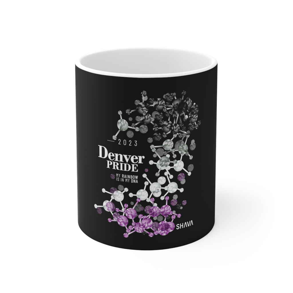 Asexual Flag Ceramic Mug Denver Pride - Rainbow Is In My DNA SHAVA CO