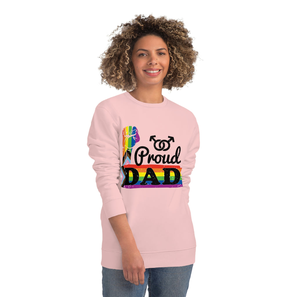 Progress Pride Flag Sweatshirt Unisex Size - Proud Dad Printify