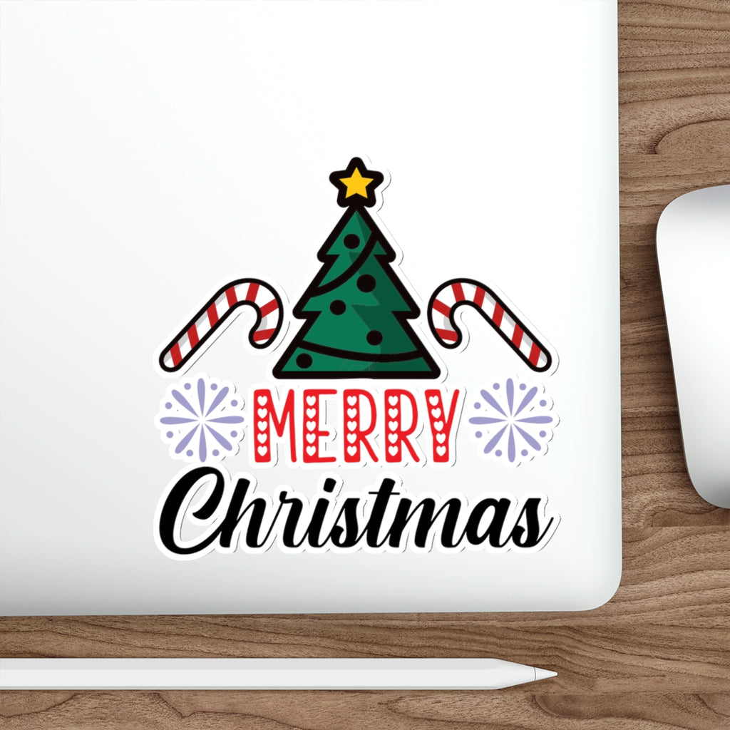 Christmas Die-Cut Stickers Printify