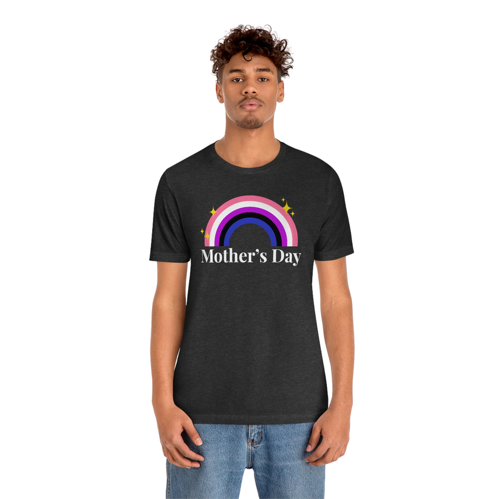 Genderfluid Pride Flag Mother's Day Unisex Short Sleeve Tee - Mother's Day SHAVA CO