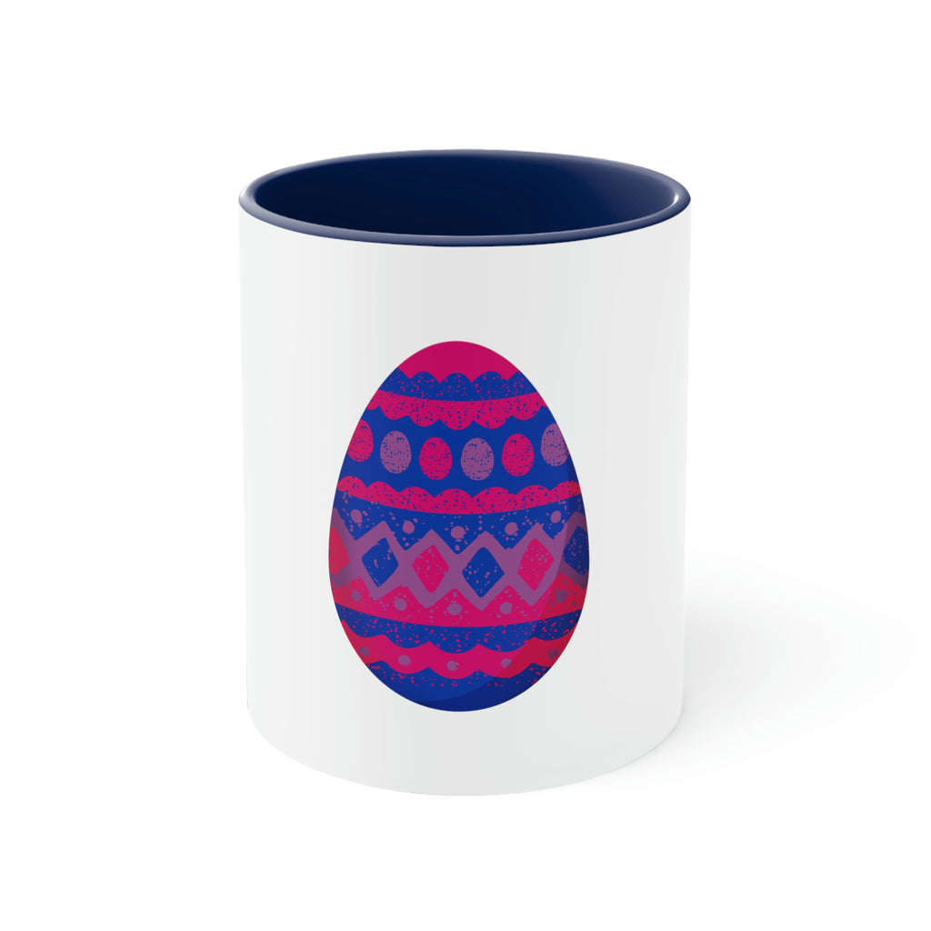 Bisexual Flag Accent Coffee Mug Easter Festival - Easter Egg SHAVA