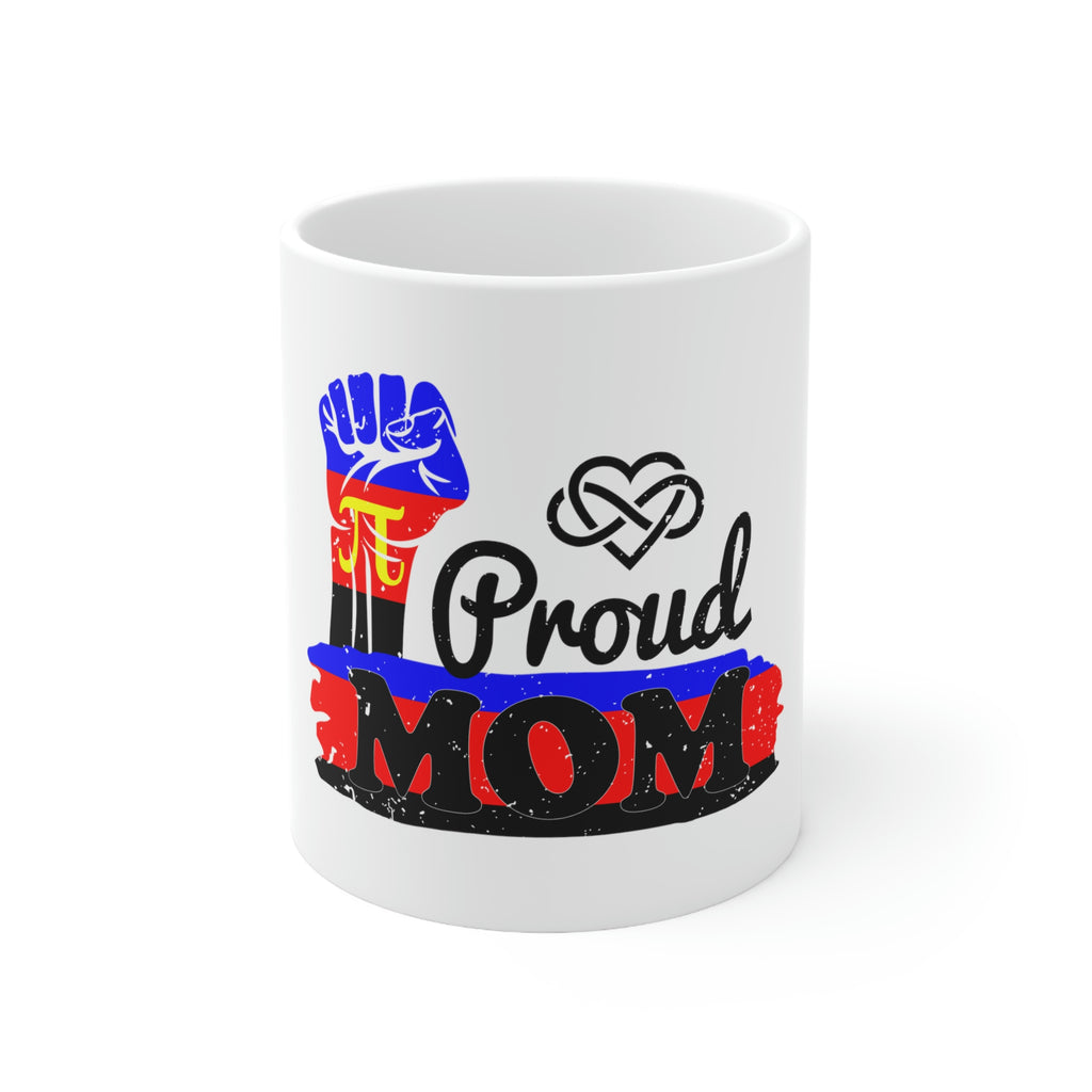 Polyamory Flag Ceramic Mug  - Proud Mom Printify