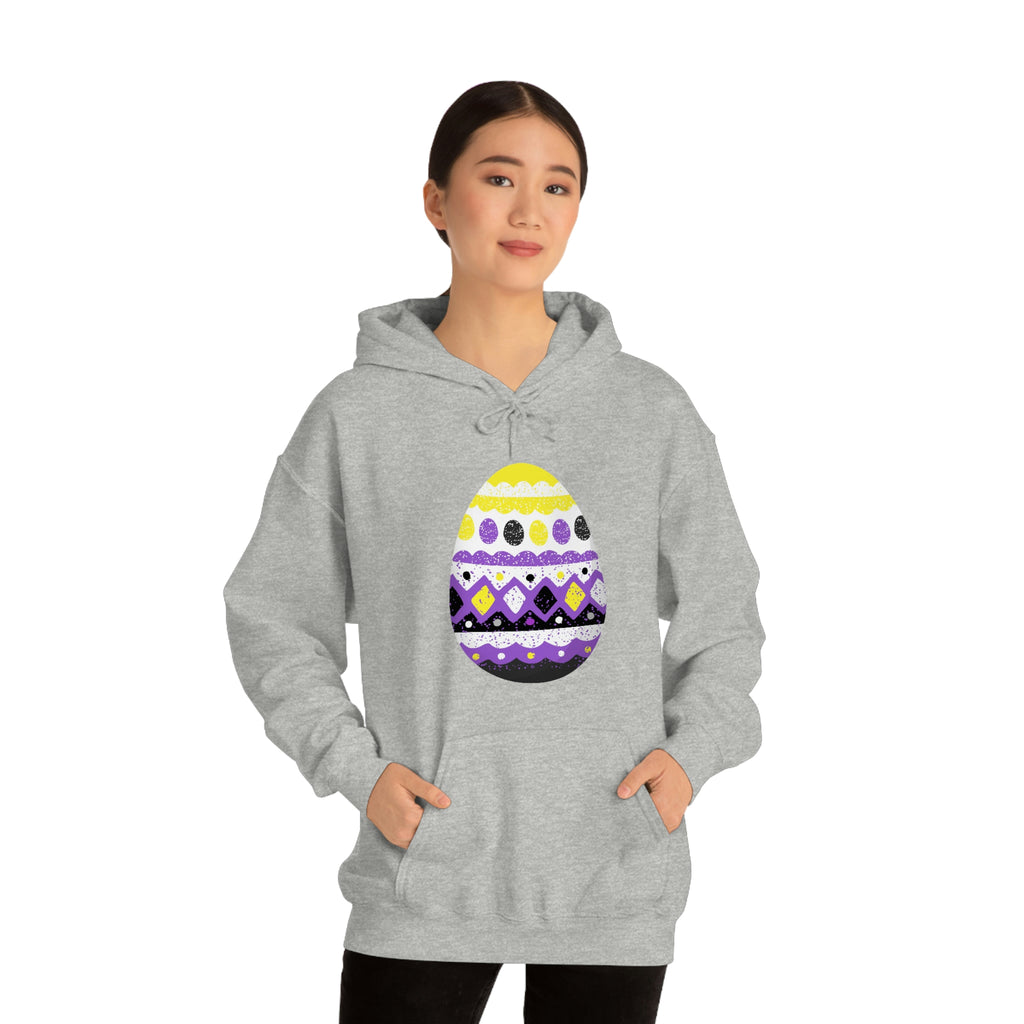Non Binary Flag Hoodie  Easter Festival Unisex Size - Egg SHAVA