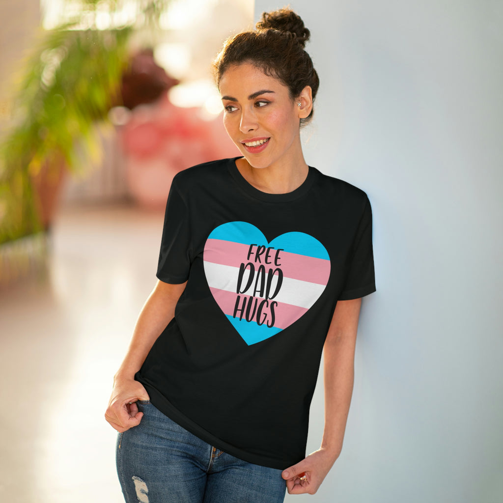 Transgender Pride Flag T-shirt Unisex Size - Free Dad Hugs Printify