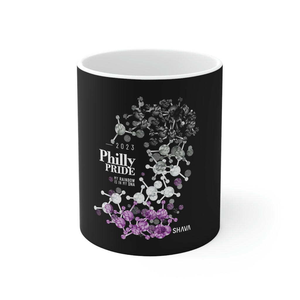 Asexual Philly Pride Ceramic Mug - Rainbow Is In My DNA SHAVA CO