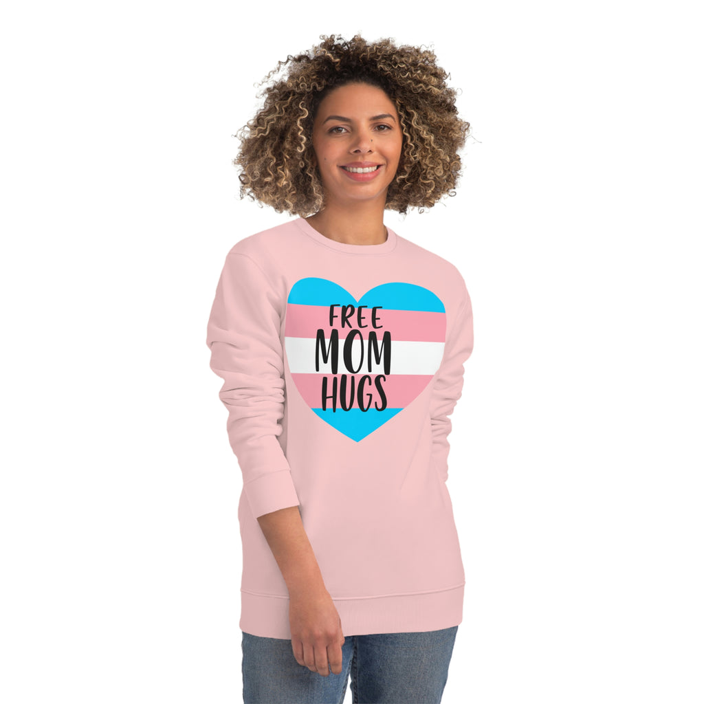 Transgender Pride Flag Sweatshirt Unisex Size - Free Mom Hugs Printify