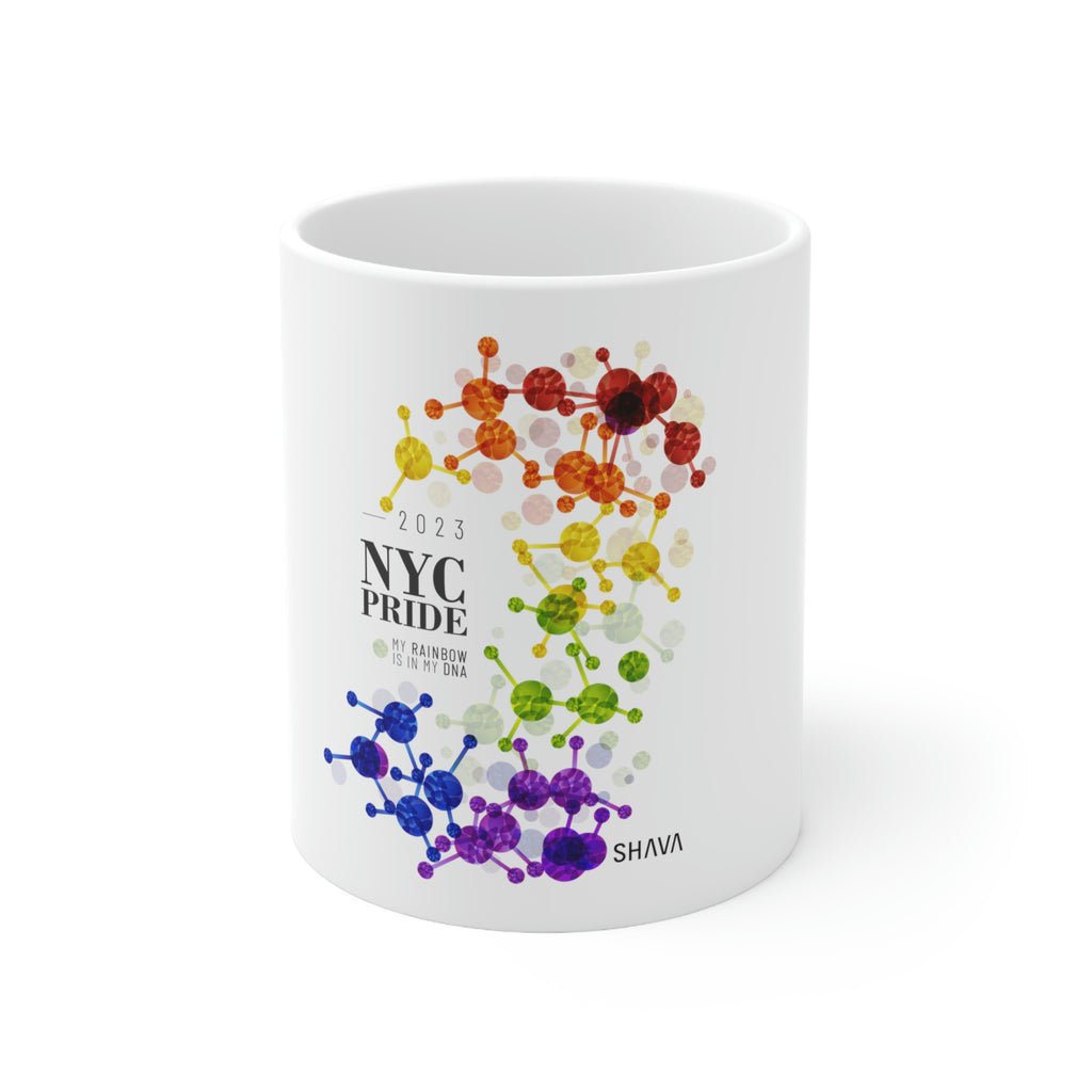 Lgbtq NYC Pride Ceramic Mug - Rainbow Is In My DNA SHAVA CO