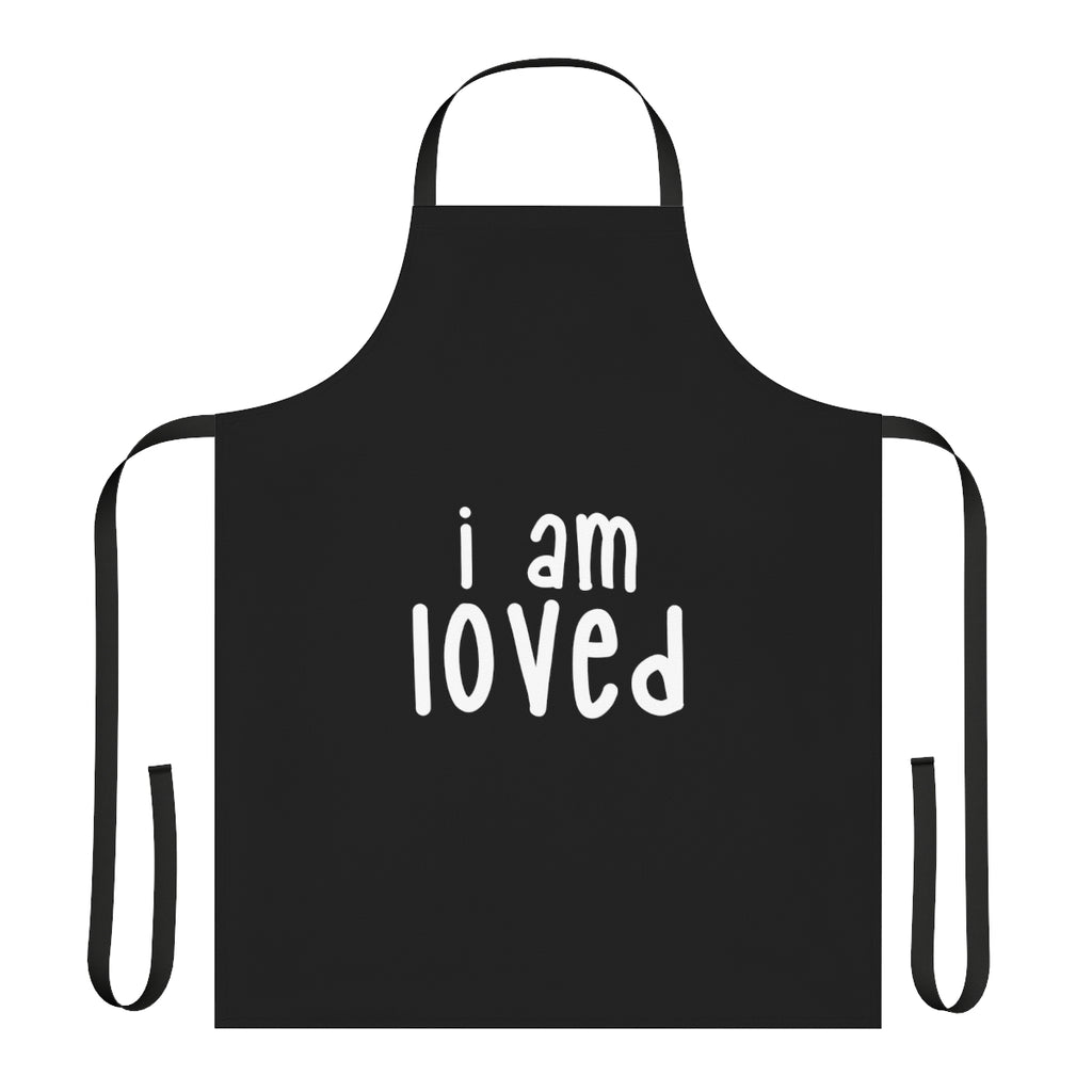 IAC  Home & Livings-Kitchen Accessories  / Kitchen Accessories / Apron (AOP) / I am loved white Printify