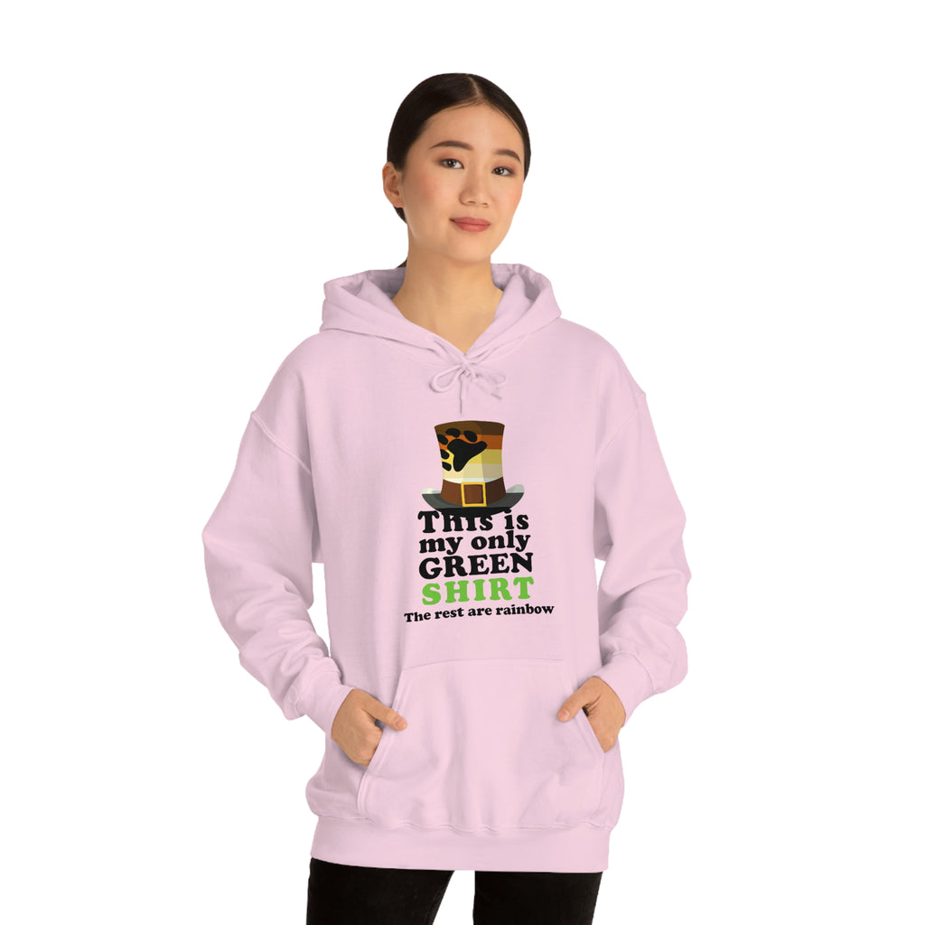 Bear Flag Hoodie St. Patrick's Day Unisex Size - This Is Only My Green Shirt SHAVA