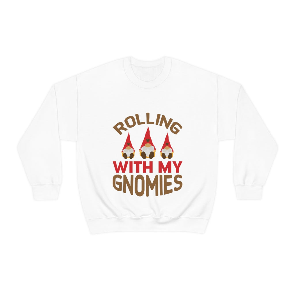 Merry Christmas Unisex Sweatshirts , Sweatshirt , Women Sweatshirt , Men Sweatshirt ,Crewneck Sweatshirt, Rolling with my Gnomies Printify