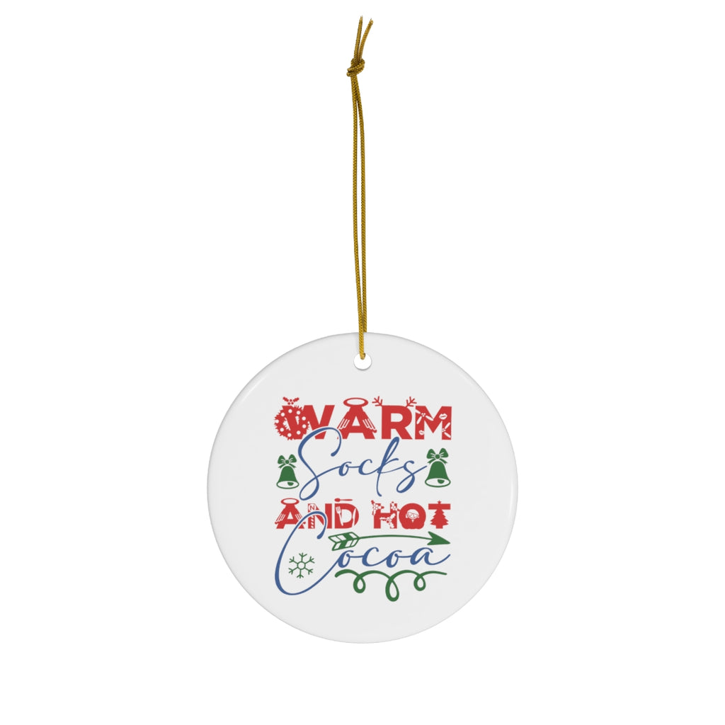 Christmas Ceramic Ornament, 4 Shapes Printify