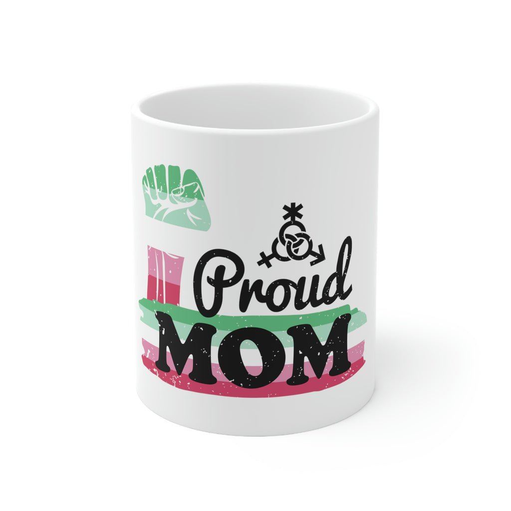 Abrosexual Flag Ceramic Mug  - Proud Mom Printify