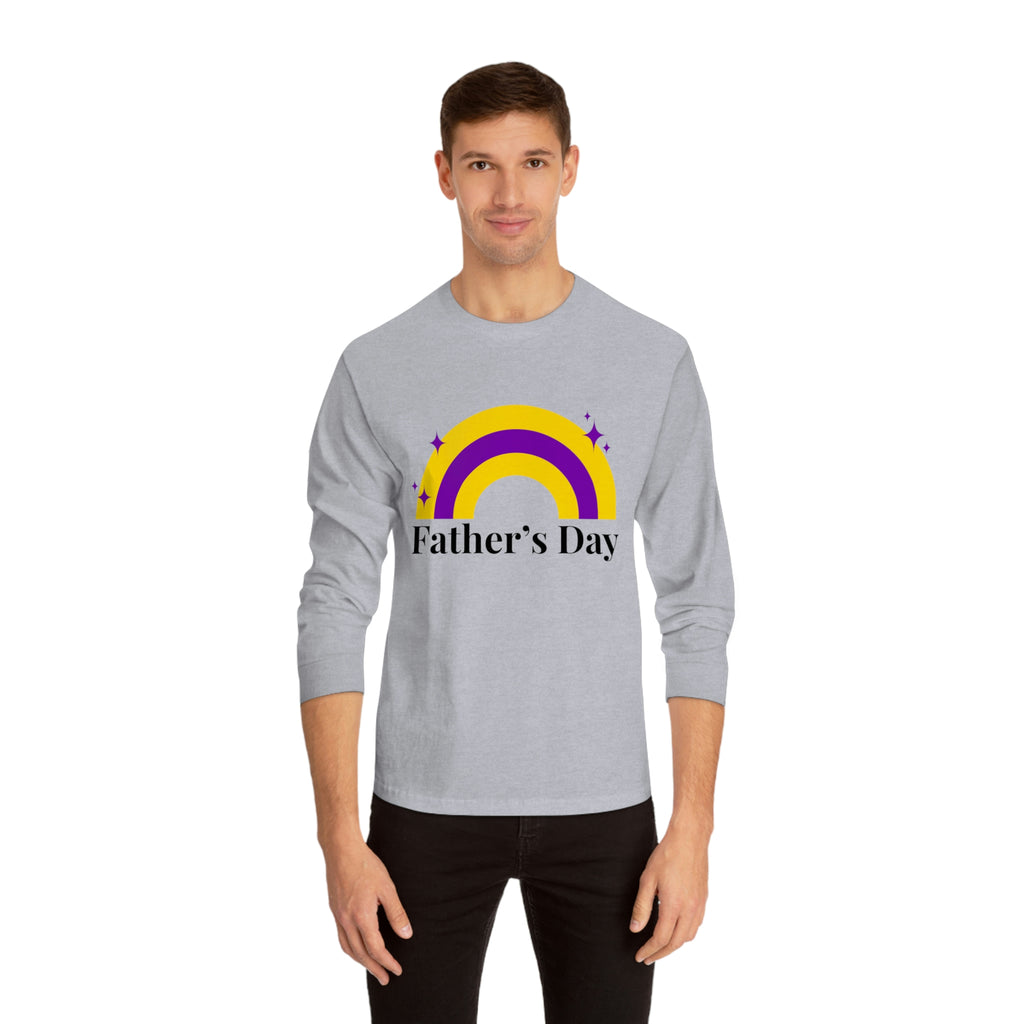 Intersexual Pride Flag Unisex Classic Long Sleeve Shirt - Father's Day Printify