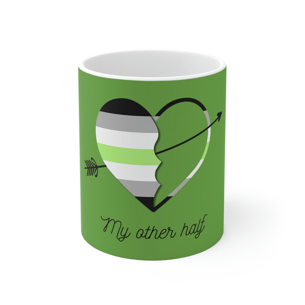 11oz Light Green Mug - My Other Half Printify