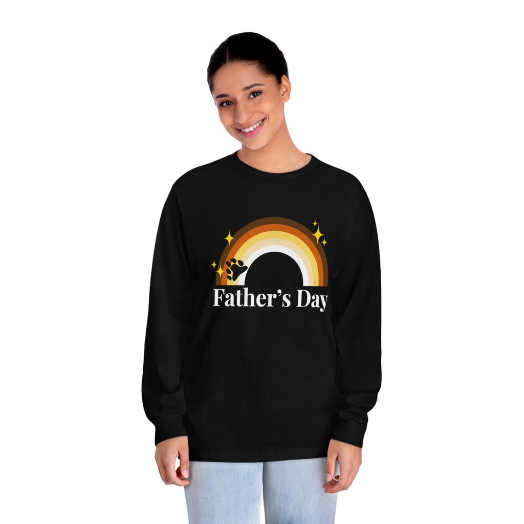 Bear Pride Flag Unisex Classic Long Sleeve Shirt - Father's Day Printify