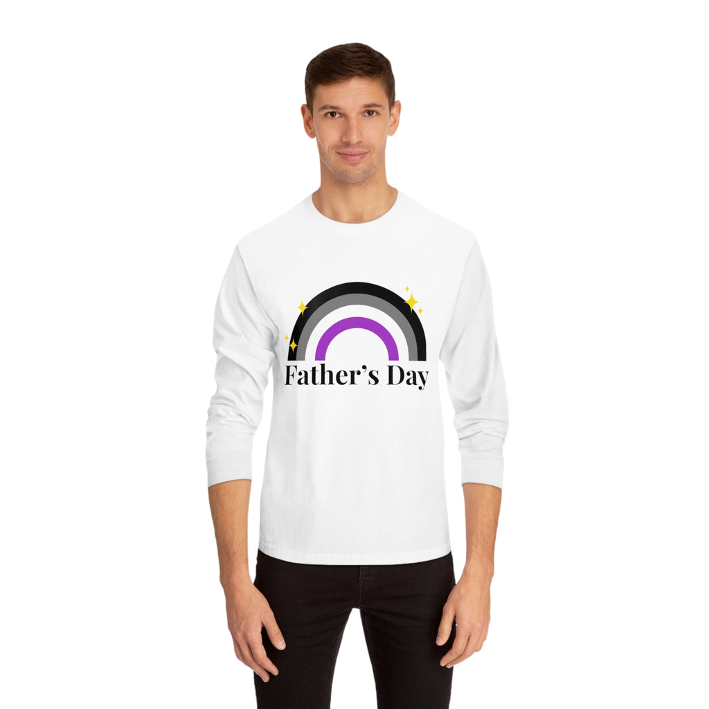 Asexual Pride Flag Unisex Classic Long Sleeve Shirt - Father's Day Printify